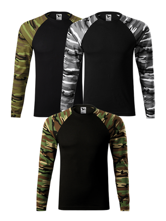 Camouflage LS, maskáčová triko s dlouhým rukávem