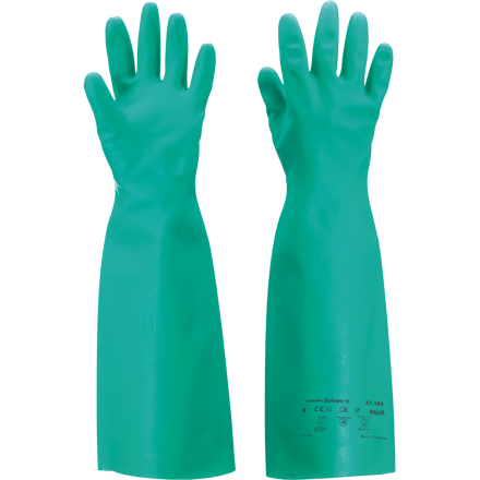ALPHATEC SOLVEX 37-185, chemické nitrilové rukavice